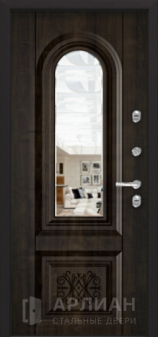 Фото №2 «Входная дверь с отделкой под темное дерево Black внутри №25»