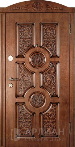 Фото «Парадная дверь арочная металлическая Премиум класса №377»